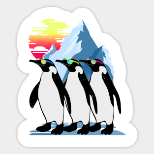 Cute Summer Penguin Sticker